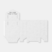 Ballotins Mariage bossé blanc floral (Déplié)