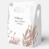 Ballotins Mariage botanique Plante Pampas et Coton (Ouvert)