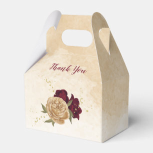 Ballotins Mariage botanique vert beige or