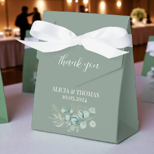Ballotins Mariage botanique vert Eucalyptus Sage