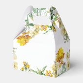 Ballotins Mariage botanique vintage jaune Aquarelle (Arrière)