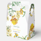 Ballotins Mariage botanique vintage jaune Aquarelle (Ouvert)