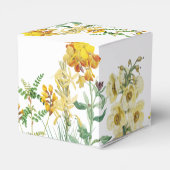 Ballotins Mariage botanique vintage jaune Aquarelle (Arrière)