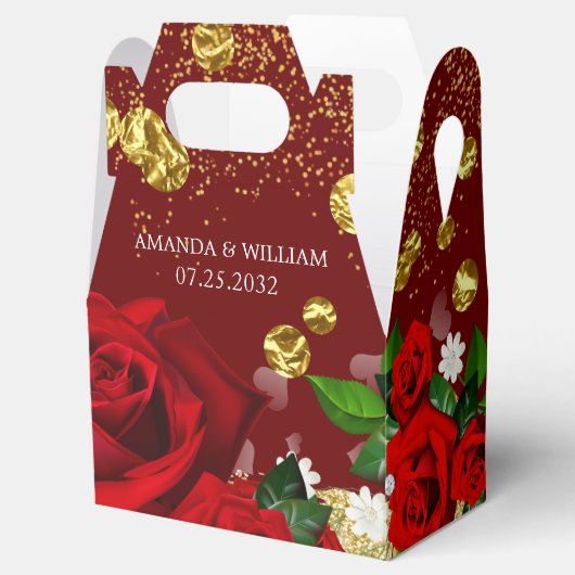 Ballotins Mariage Bourgogne Luxueux Ballotin (Ouvert)