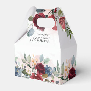 Ballotins Mariage Burgundy Moderne à l'Aquarelle Florale