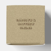 Ballotins Mariage campagnard de dentelle de Burlap rustique (Haut)