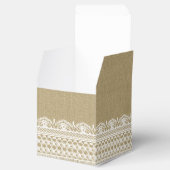 Ballotins Mariage campagnard de dentelle de Burlap rustique (Ouvert)