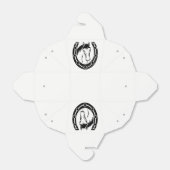 Ballotins Mariage campagnard Horse Horseshoe Western Rustic (Déplié)