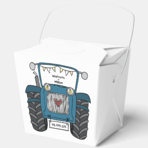 Ballotins Mariage campagnard Tracteur personnalisé Ballotin