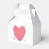 Ballotins Mariage cardiaque rustique aquarelle (Arrière)