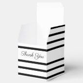 Ballotins Mariage Carré noir et blanc Ballotin invité (Ouvert)