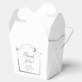 Ballotins Mariage Céleste blanc Argent soleil Lune étoiles (Ouvert)