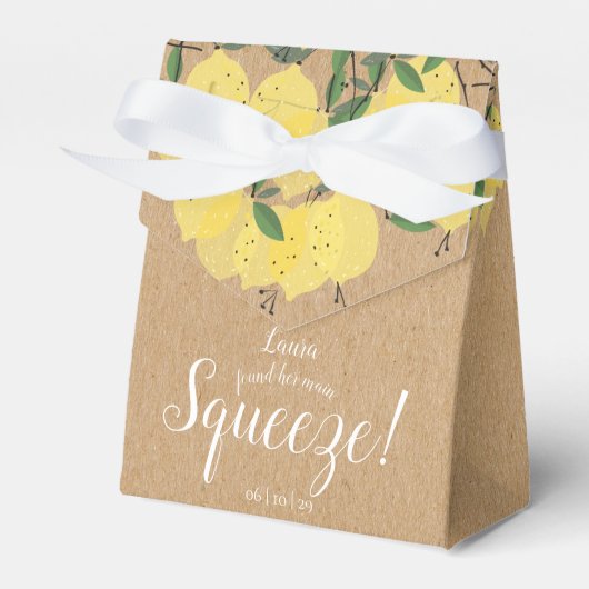 Ballotins Mariage Champêtre avec Citrons Squeeze Lemons  (Verso)