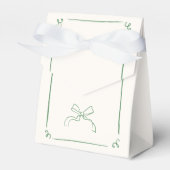 Ballotins Mariage Champêtre Dessiné à la Main en Vert (Verso)