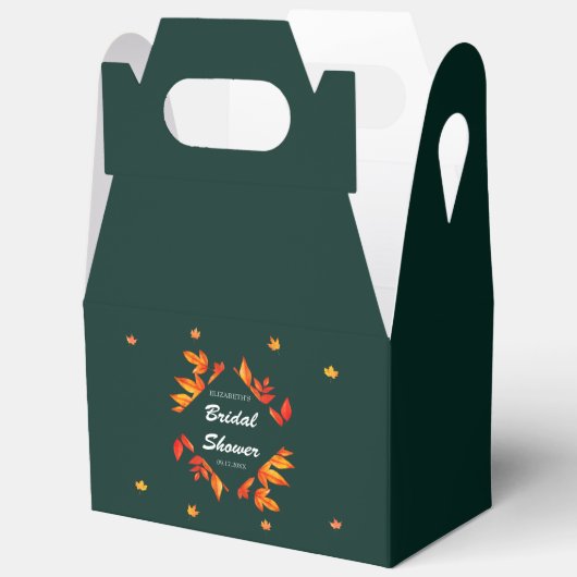 Ballotins Mariage champêtre moderne aux feuilles d'automne (Ouvrir)