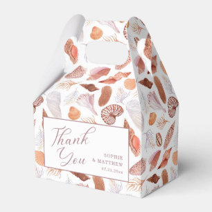 Ballotins Mariage Chic Côté Plage Aquarelle Coquillages