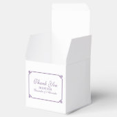 Ballotins Mariage chic violet déco (Ouvert)