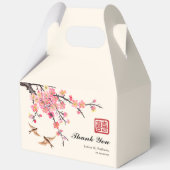 Ballotins Mariage chinois d'encre peignant fleurs et oiseaux (Verso)