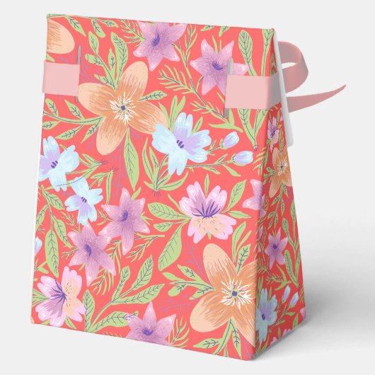 Ballotins Mariage chinois rouge pastel motif (Verso)