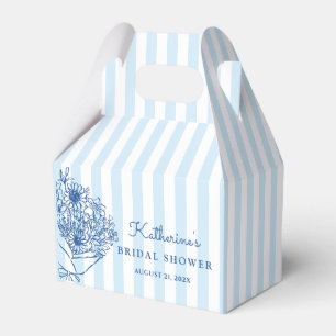 Ballotins Mariage civil avec des rayures bleues