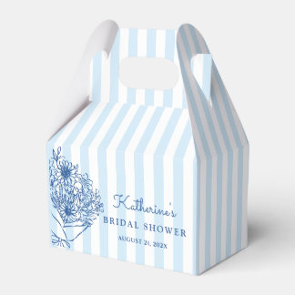 Ballotins Mariage civil avec des rayures bleues