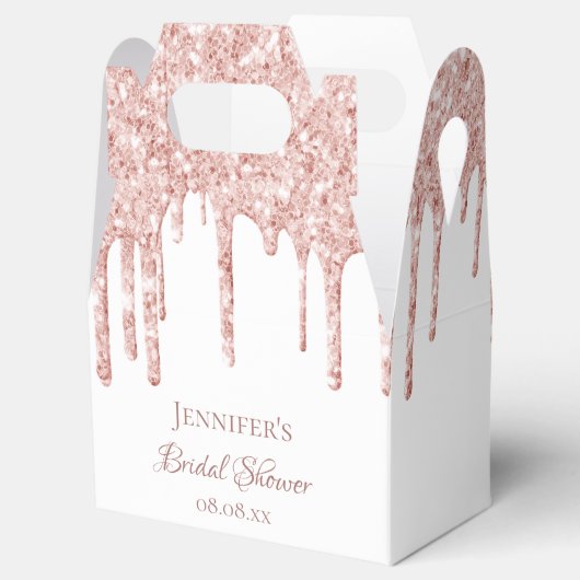 Ballotins Mariage civil rose blanc paillettes de doré tomban (Ouvert)