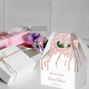 Ballotins Mariage civilisé gouttes de paillettes en or rose