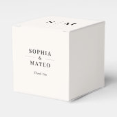 Ballotins Mariage Classique Monogramme Simple Blanc (Verso)