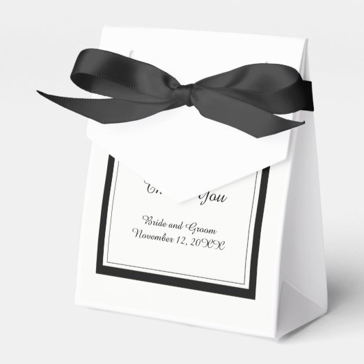 Ballotins Mariage Classique Noir et Blanc (Verso)