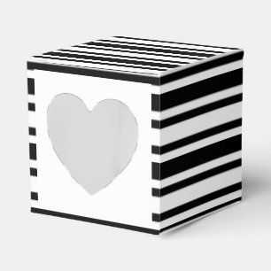 Ballotins Mariage cupcake noir blanc rayé