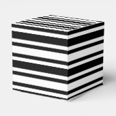 Ballotins Mariage cupcake noir blanc rayé (Arrière)