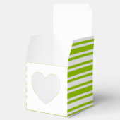 Ballotins Mariage cupcake vert blanc rayé (Ouvert)