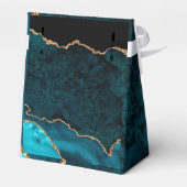 Ballotins Mariage d'âge de Parties scintillant d'or Aqua tur (Arrière)