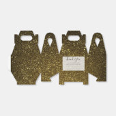 Ballotins Mariage d'âge noir et or (Déplié)