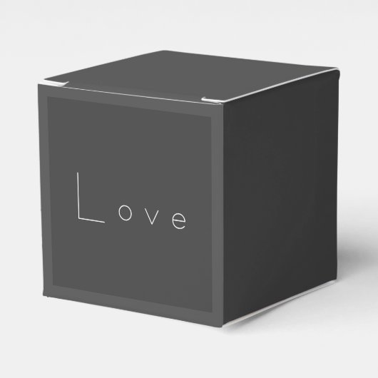 Ballotins Mariage d'amour gris blanc élégant (Verso)