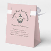 Ballotins Mariage d'Ancre floral rose marine (Arrière)