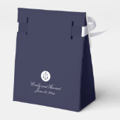 Ballotins Mariage d'Ancres de la marine nautique Monogram Ba (Arrière)