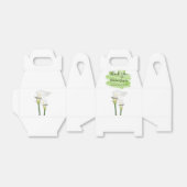 Ballotins Mariage d'aquarelle blanc Calla Lilies (Déplié)