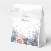 Ballotins Mariage d'aquarelle bleu et mauve (Verso)