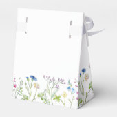 Ballotins mariage d'aquarelle bleu fleur sauvage (Arrière)