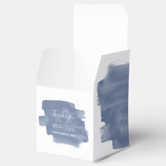 Ballotins Mariage d'aquarelle bleu foncé (Ouvert)