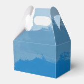 Ballotins Mariage d'aquarelle bleu plage (Arrière)