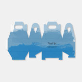 Ballotins Mariage d'aquarelle bleu plage (Déplié)