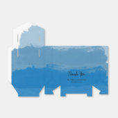 Ballotins Mariage d'aquarelle bleu plage (Déplié)