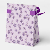 Ballotins Mariage d'aquarelle botanique pourpre (Arrière)