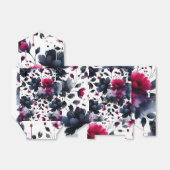 Ballotins Mariage d'aquarelle couleur rose et bleu épais (Déplié)