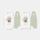 Ballotins Mariage d'aquarelle de la feuille de fruits de Poi (Déplié)