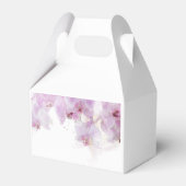 Ballotins Mariage d'aquarelle d'orchidée rose pâle Merci (Arrière)