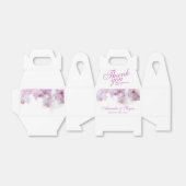 Ballotins Mariage d'aquarelle d'orchidée rose pâle Merci (Déplié)