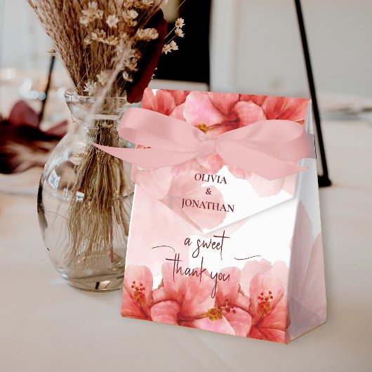 Ballotins Mariage d'aquarelle en Merci doux romantique